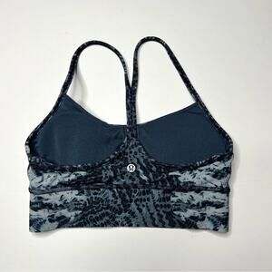 Lululemon Flow Y Long Line Sports Bra Blue